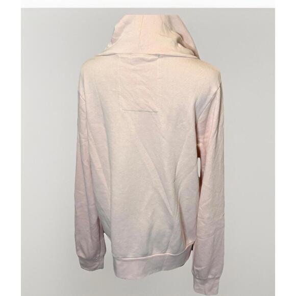 Aviator Nation Full Zip Hoodie Med 5 Stripe Light Pink/Rainbow White NWT $196 - Picture 9 of 16